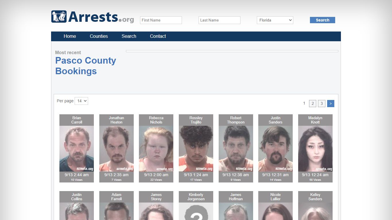 Pasco County Arrests and Inmate Search